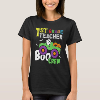 Cute 1st First Grade Boo Crew Teacher Halloween Pa T-Shirt