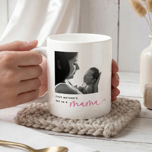 Cute 1st Mother's Day, Girl Mama Photo Collage Coffee Mug