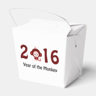 Cute 2016 year of the monkey favour box