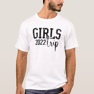 Cute 2022 Girls Trip Weekend Distressed Vintage Lo T-Shirt