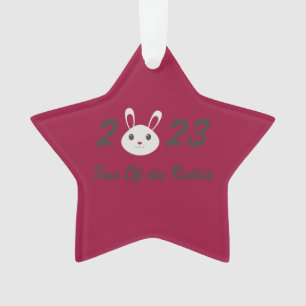 Cute 2023 Year of the Rabbit Ornament