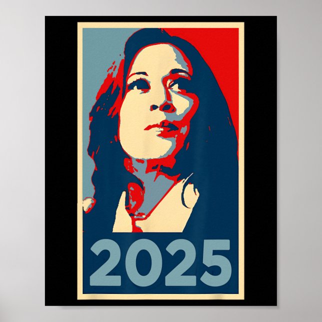 Cute 2025 Inauguration Kamala Harris Obama Poster  (Front)