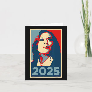 Cute 2025 Inauguration Kamala Harris Obama Poster Card