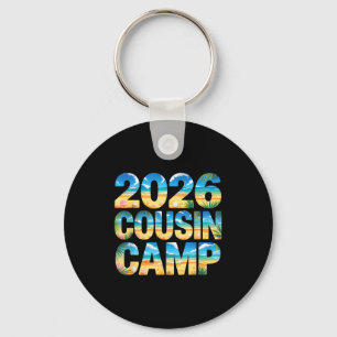 Cute 2026 cousin camp crew vacation trip surf key ring