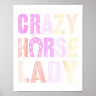 Cute 2026 Crazy Horse Lady Powered Lunar Energy Cn Poster