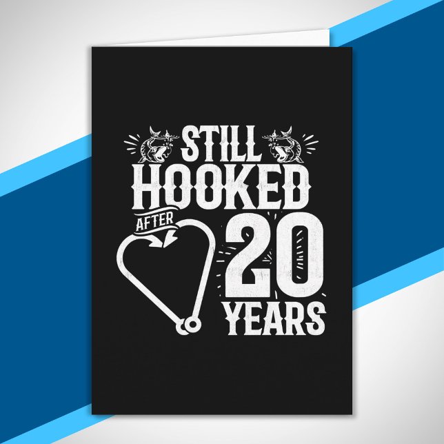 Cute 20th Anniversary Couples Married 20 Years Card (Creator Uploaded)