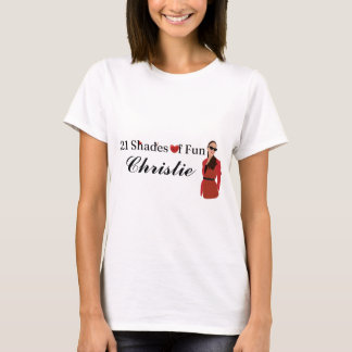 Cute 21 Shades of Fun Customisable Birthday Tshirt