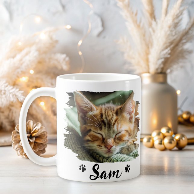 cute 2 photo name cat  coffee mug (Creator Uploaded)
