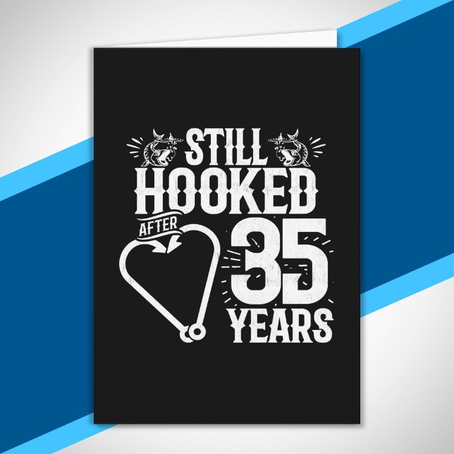 Cute 35th Anniversary Couples Married 35 Years Card (Creator Uploaded)