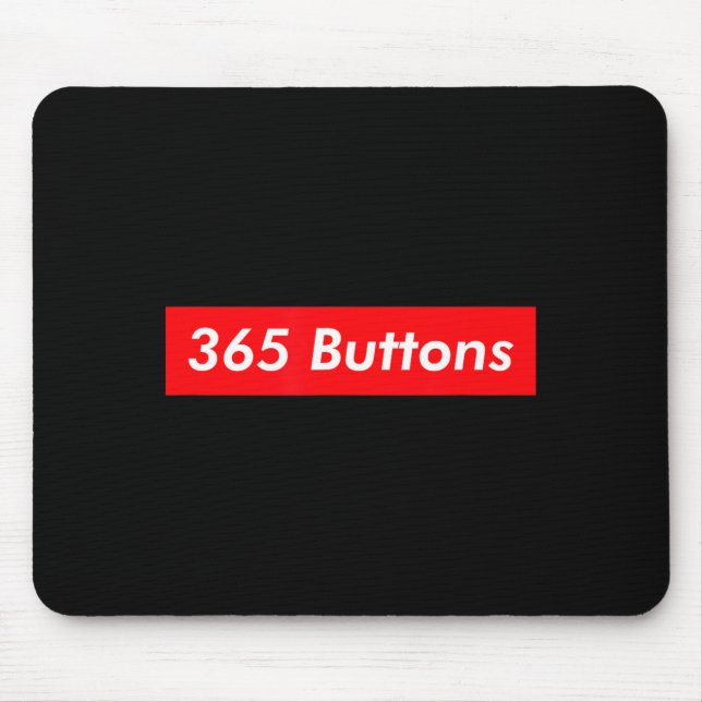 Cute 365 Buttons Gen Z Meme Mouse Pad (Front)