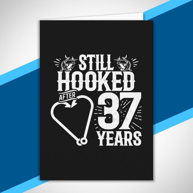 Cute 37th Anniversary Couples Married 37 Years Card (Creator Uploaded)