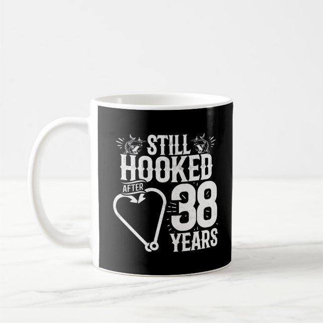 Cute 38th Anniversary Couples Married 38 Years Coffee Mug (Left)