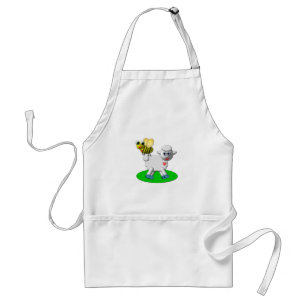 Cute 3-D Look Bee and Lamb Standard Apron