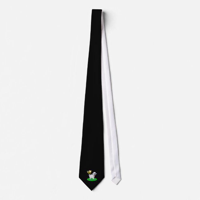 Cute 3-D Look Bee and Lamb Tie (Front)