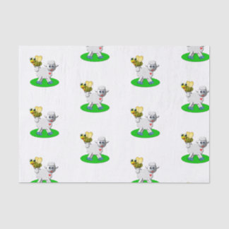 Cute 3-D Look Bee and Lamb Tissue Paper