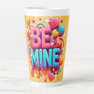 Cute 3D Be mine Valentines Day Latte Mug