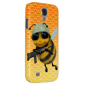 Cute 3d Bee Soldier Honeycomb background Case-Mate Samsung Galaxy Case (Back/Right)