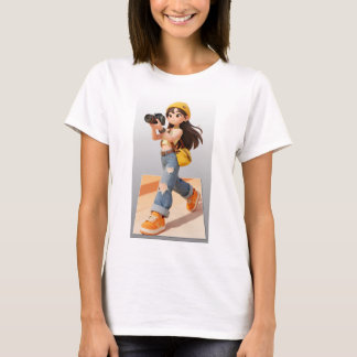 Cute 3D Cartoon Style T-Shirt