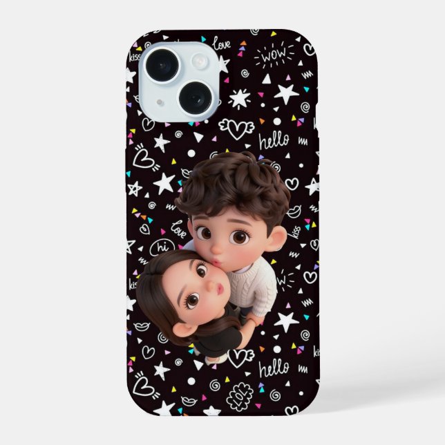 Cute 3D Couple Phone Case (Back)