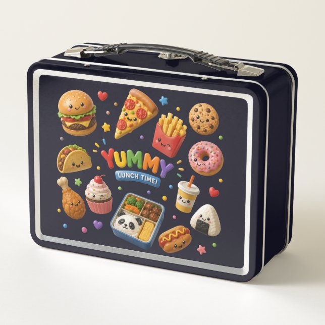 Cute 3D Kids Lunch Box Design (Back)