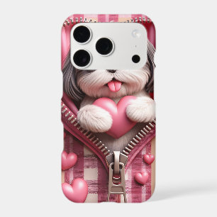 Cute 3D Puppy in a Pink and White Background (12)