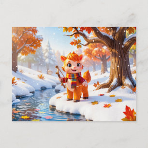Cute 3D Sagittarius Zodiac Character Postcard