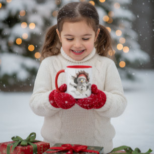 Cute 3D Snowman Mug