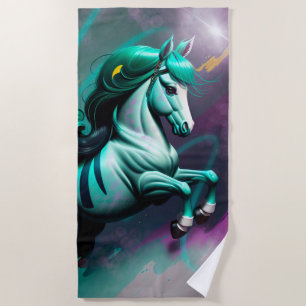 Cute 3d Spirit Pony 24 Beach Towel