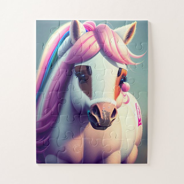 Cute 3D Spirit Pony 2 Jigsaw Puzzle (Vertical)