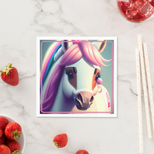 Cute 3D Spirit Pony 2 Party Napkin