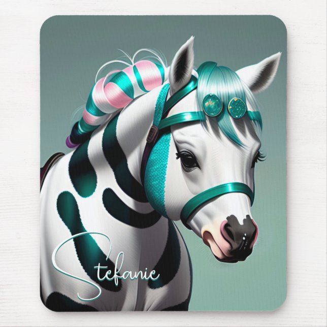 Cute 3d Spirit Pony 7 Mouse Pad (Front)