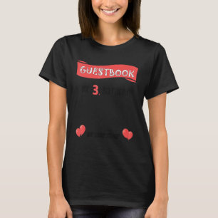 Cute 3rd Birthday Guestbook Party Three Year Old B T-Shirt