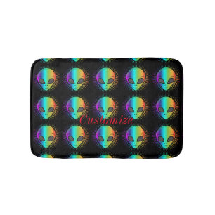 Cute 3rd Eye Alien Head Thunder_Cove Bath Mat
