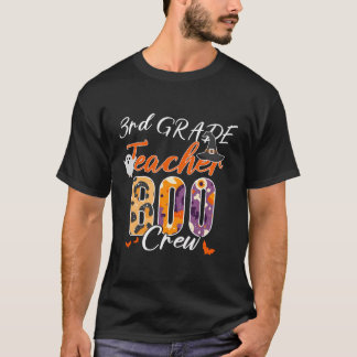 Cute 3Rd Grade Teacher Boo Crew Funny School Kinde T-Shirt