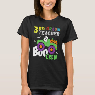 Cute 3rd Third Grade Boo Crew Teacher Halloween Pa T-Shirt