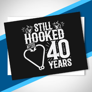 Cute 40th Anniversary Couples Married 40 Years Postcard