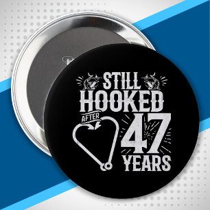 Cute 47th Anniversary Couples Married 47 Years 10 Cm Round Badge