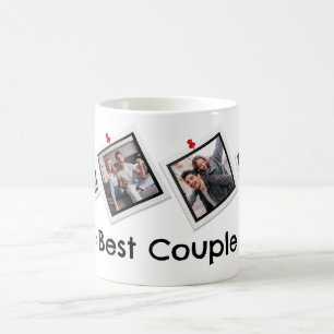 Cute 4 photo Best Couples custom photos Coffee Mug
