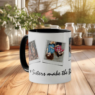 Cute 4 photo Sisters Mug