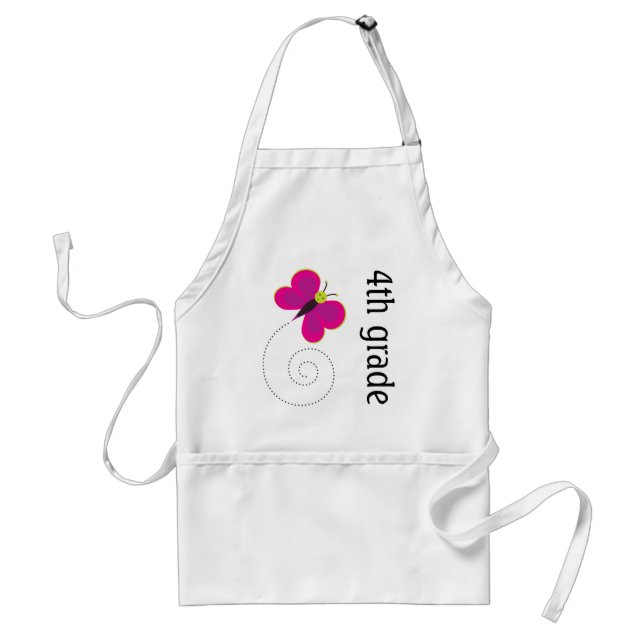 Cute 4th Grade Apron (Front)