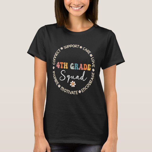 Cute 4th Grade Squad Squad Appreciation Week back  T-Shirt (Front)