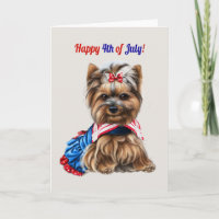 Cute 4th of July Schnauzer Puppy