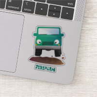 Cute 4X4 offroad vehicle cartoon car