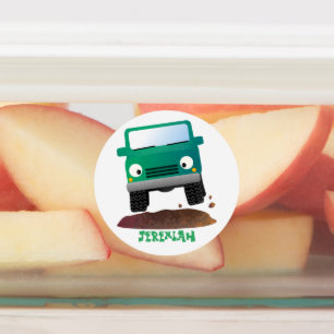 Cute 4X4 offroad vehicle cartoon car