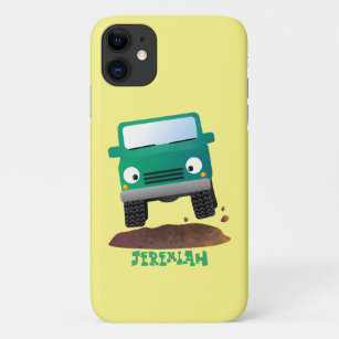Cute 4X4 offroad vehicle cartoon car Case-Mate iPhone Case