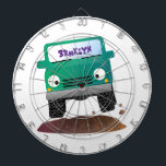 Cute 4X4 offroad vehicle cartoon car Dartboard<br><div class="desc">This cute off road 4WD vehicle is drawn in cute cartoon style for four wheeling fun!</div>