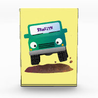 Cute 4X4 offroad vehicle cartoon car