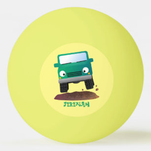 Cute 4X4 offroad vehicle cartoon car Ping Pong Ball