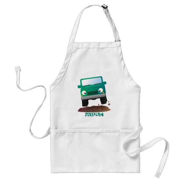 Cute 4X4 offroad vehicle cartoon car Standard Apron (Front)