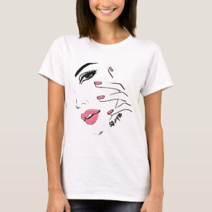 Cute 50 & Fabulous Fashion Face Woman T-Shirt
